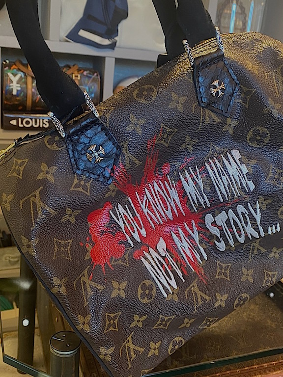 LV Speedy Stones of Philip Karto - Louis Vuitton customized bag