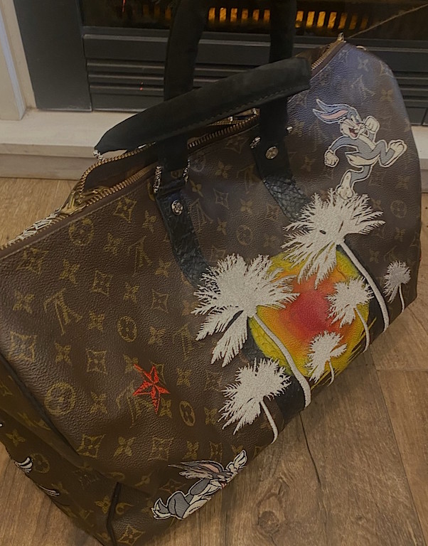 LV Speedy Stones of Philip Karto - Louis Vuitton customized bag