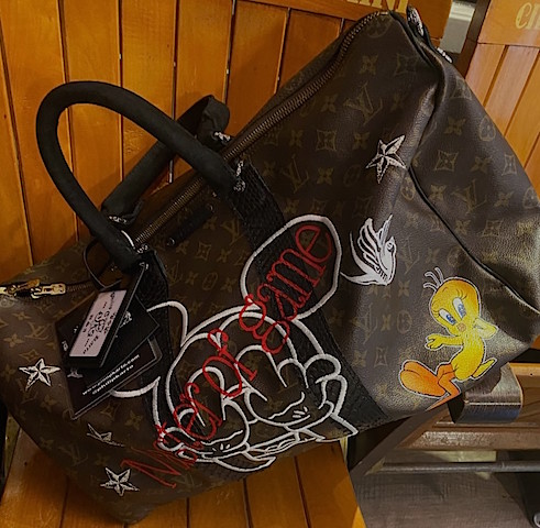 LV Speedy Stones of Philip Karto - Louis Vuitton customized bag